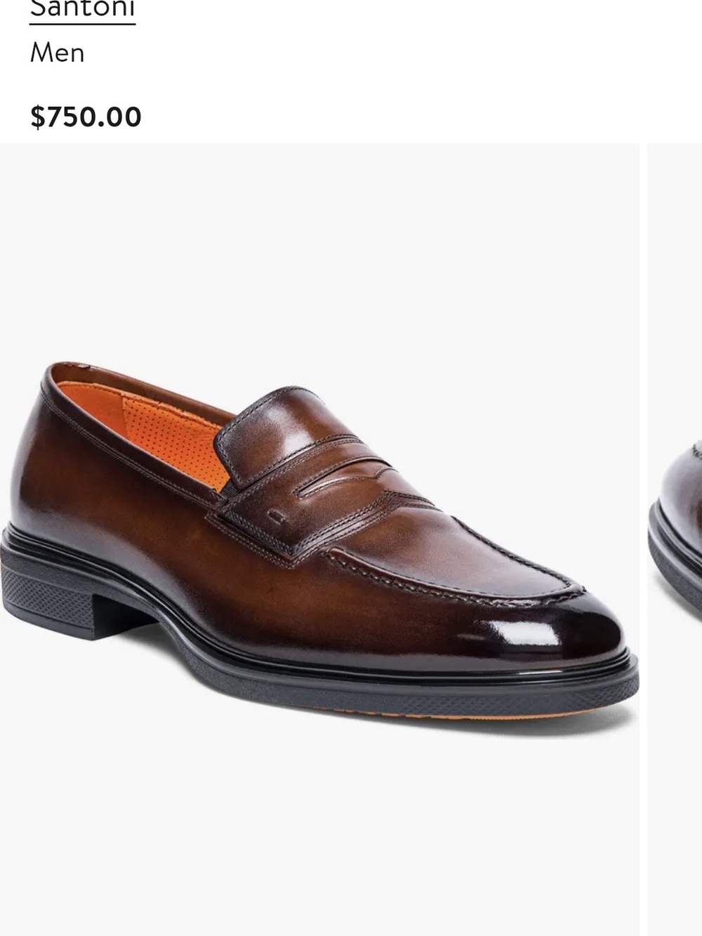 Santoni Brown Leather  Shoes - Picture 6 of 6